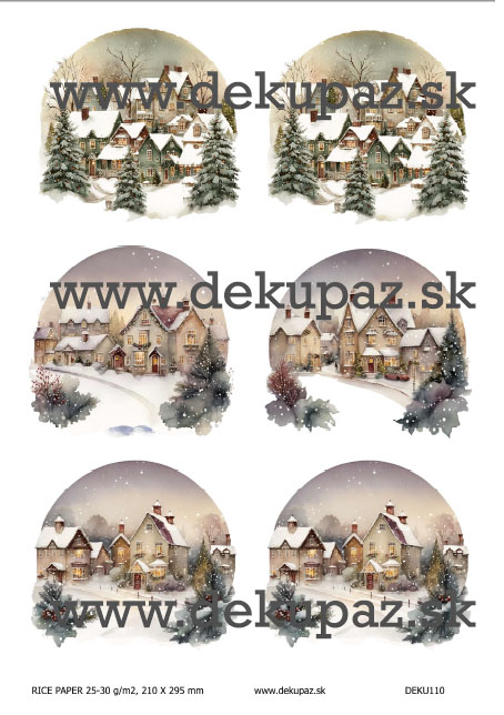  Ryžový papier na decoupage DEK110