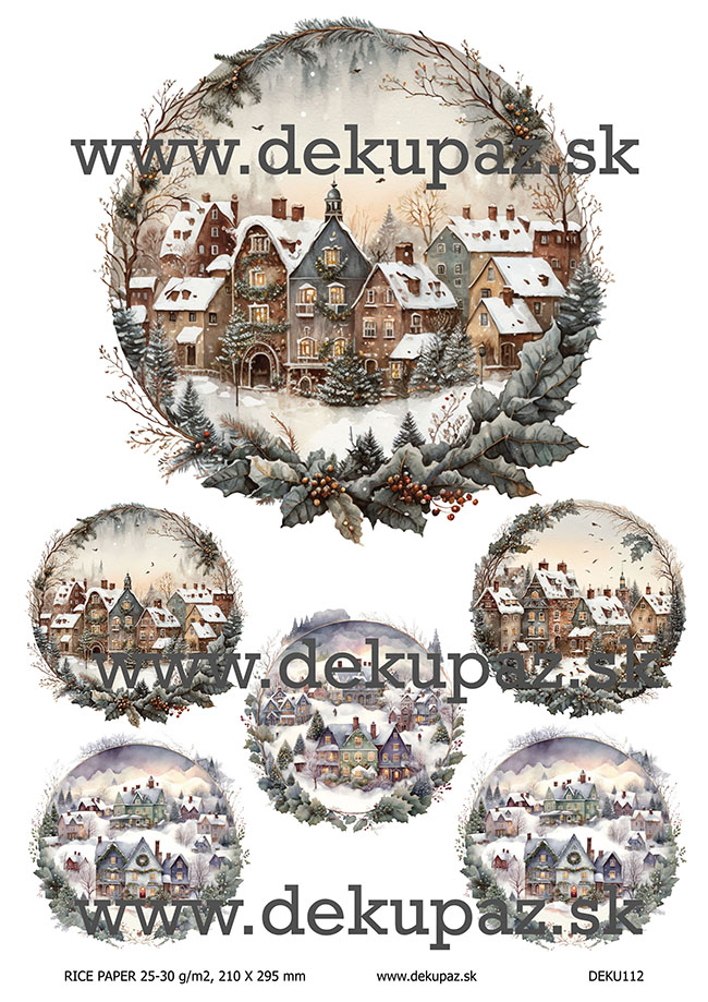  Ryžový papier na decoupage DEK112