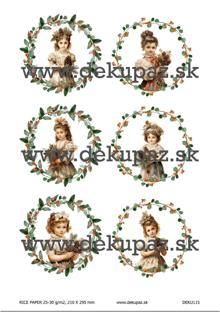  Ryžový papier na decoupage DEK115