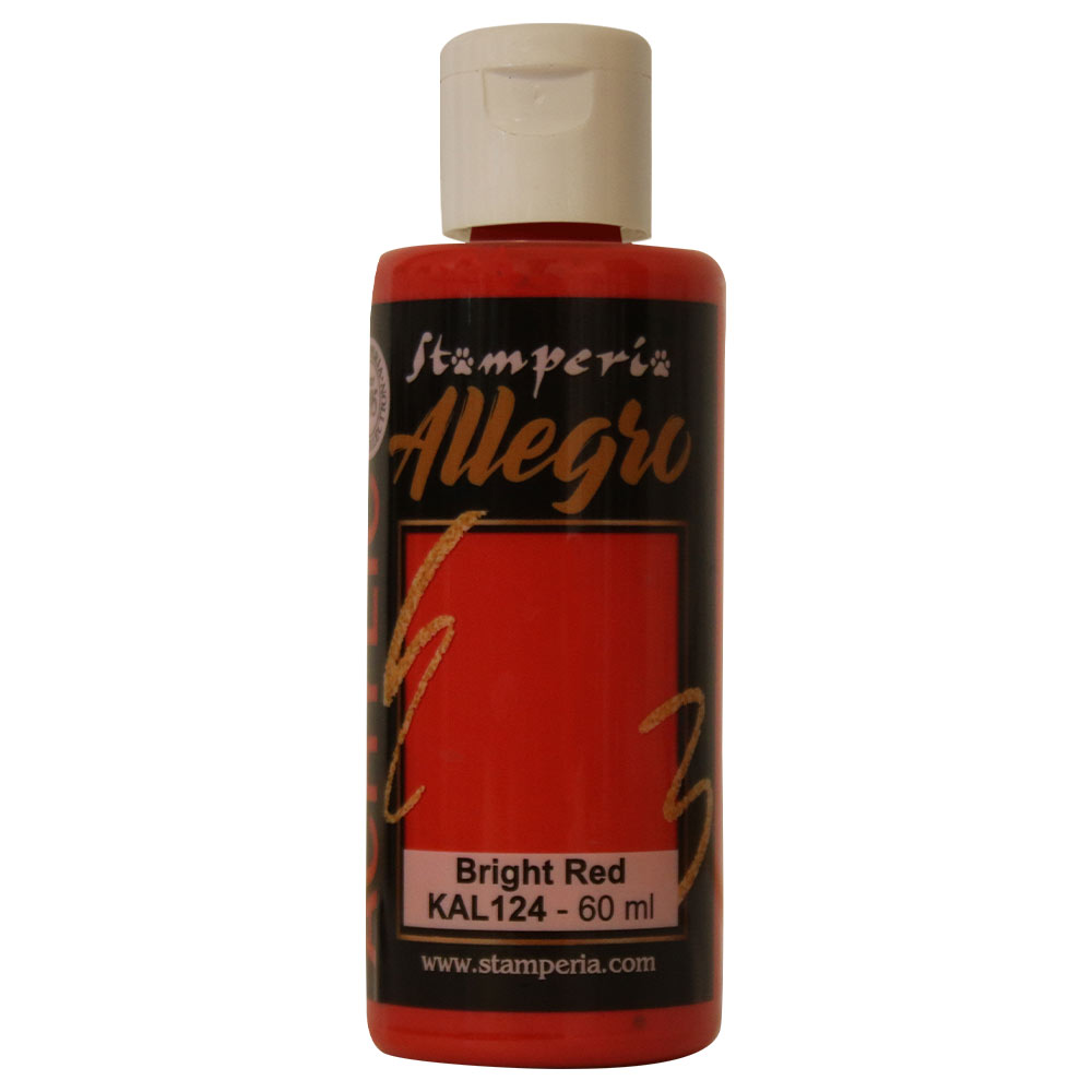 Allegro matná akrylová farba, jasná červená