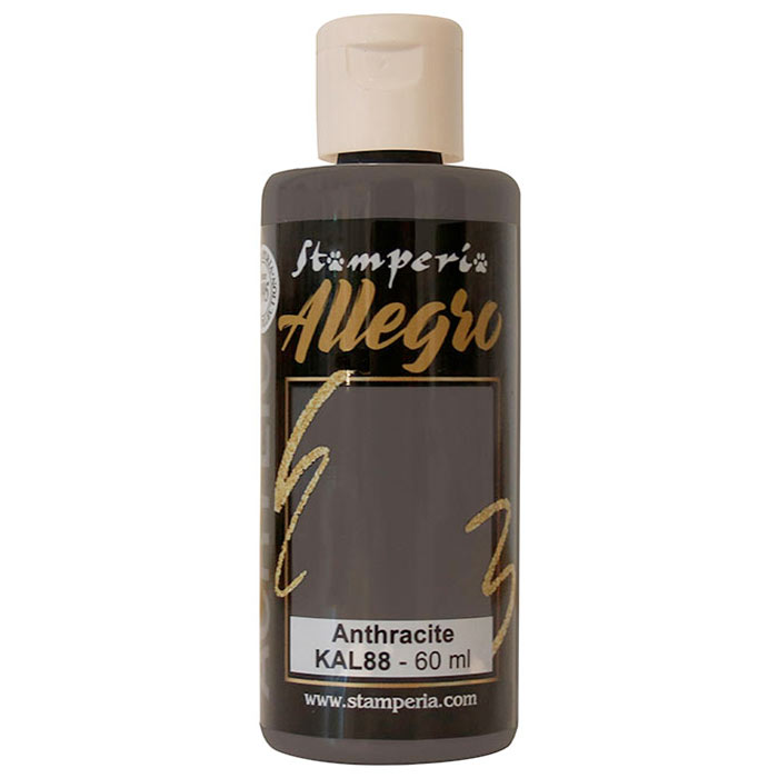 Allegro matná akrylová farba, antracitová