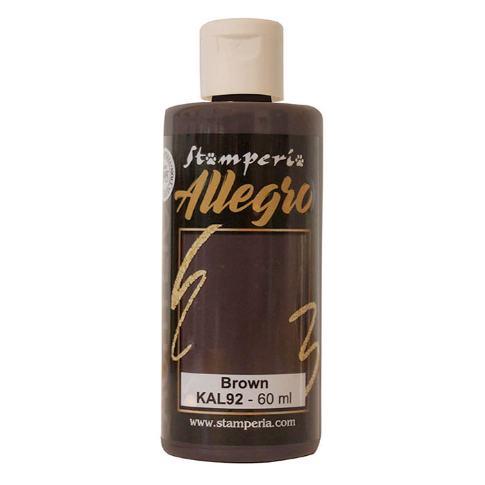 Allegro matná akrylová farba, hnedá