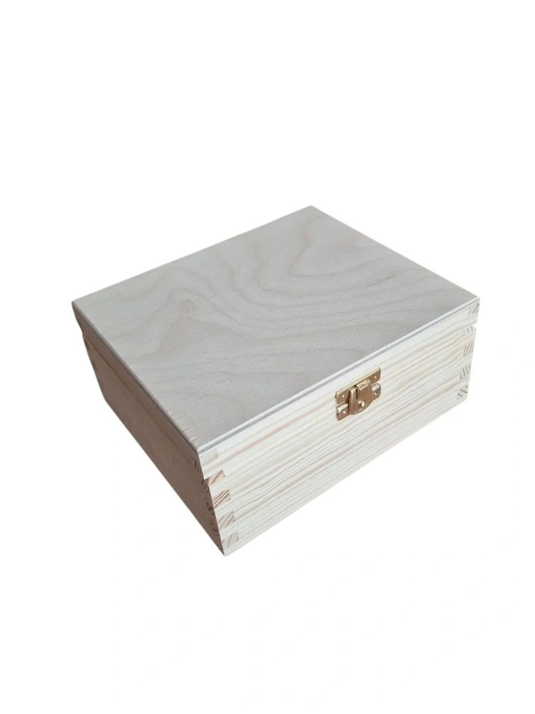 Krabica na čaj, 4 priečinkova so zapínaním