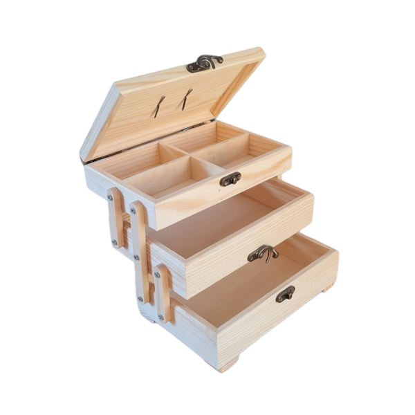 Rozkladací box na šitie