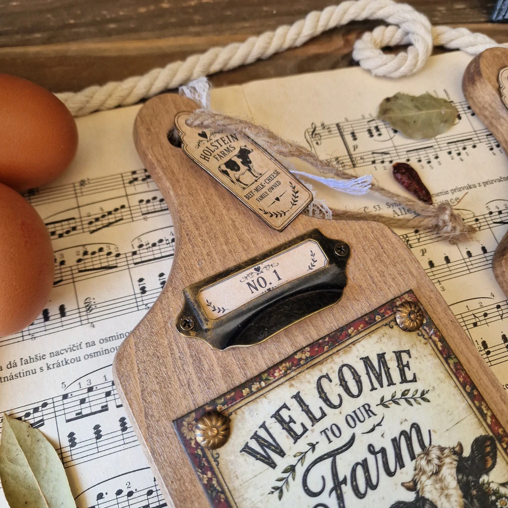 Ozdobné krájacie dosky vo vidieckom štýle, 2 ks